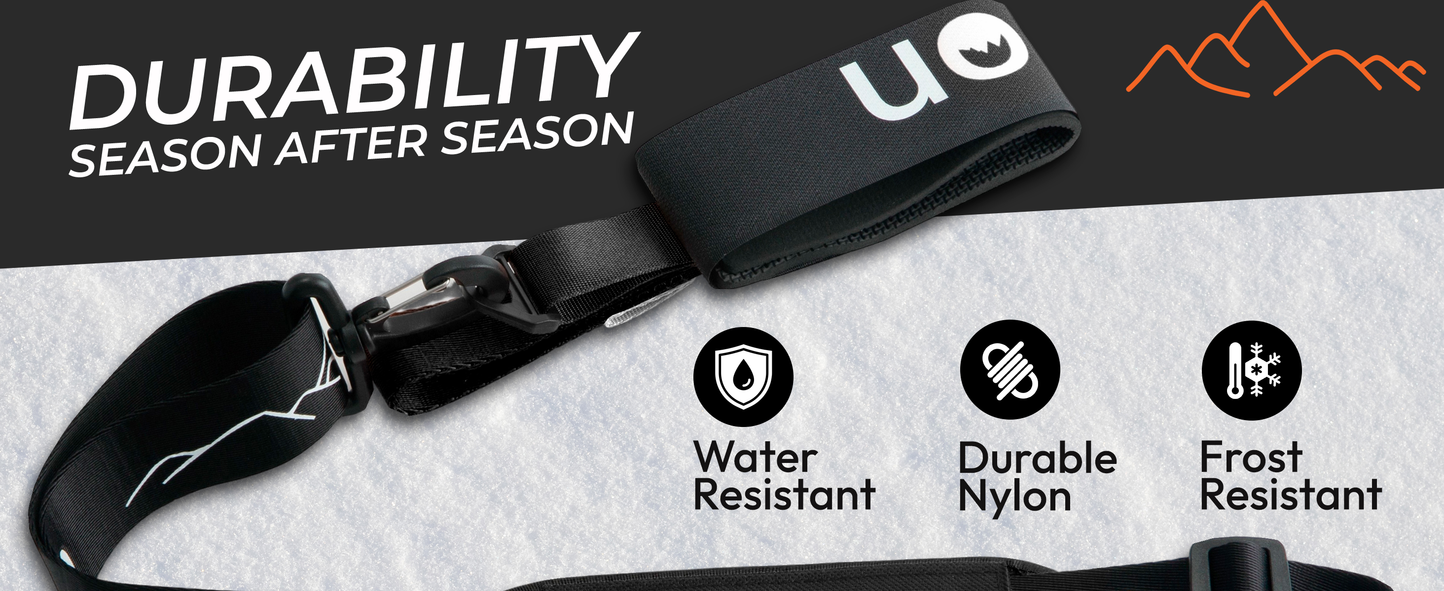 Durable, water-resistant and frost-resistant nylon construction